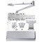 Lawrence Manual, Hydraulic, Door Closer, Extra Heavy Duty Interior and Exterior, Polished Chrome LH8016-US26 - alternate 3